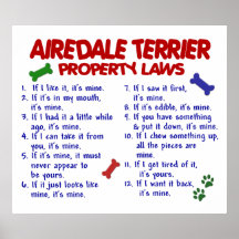 AIREDALE TERRIER PL2 PRINT