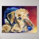 Airedale Terrier Poster Print
