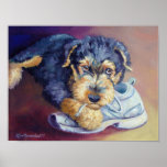 Airedale Terrier Puppy Wall Print