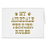 Airedale Terrier Rules Gold Cards