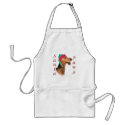 Airedale Terrier Santa Paws aprons