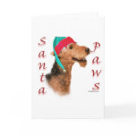 Airedale Terrier Santa Paws Greeting Card