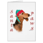 Airedale Terrier Santa Paws Cards