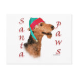 Airedale Terrier Santa Paws Postcard