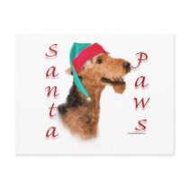 Airedale Terrier Santa Paws