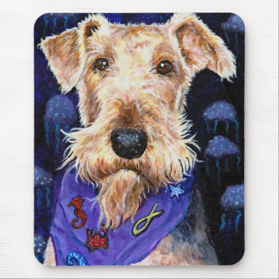 Airedale Terrier, Seadale Mousepads by Miss_Barbara