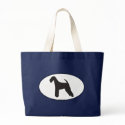 Airedale Terrier Silhouette bags