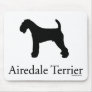 Airedale Terrier Silhouette Mouse Pads
