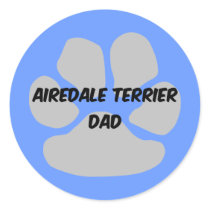 airedale terrier round stickers