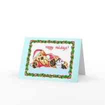 Airedale Terrier Waiting for Santa - Customised