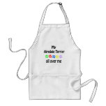 Airedale Terrier Walks Design Apron