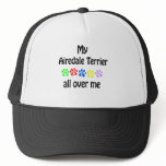 Airedale Terrier Walks Design Hats