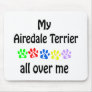 Airedale Terrier Walks Design Mousepads