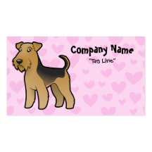 Airedale Terrier / Welsh Terrier Love Business Card Template