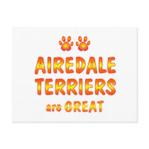 Airedale Terriers are Great Post Card