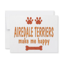 Airedale Terriers Make Me Happy Announcement