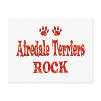 Airedale Terriers Rock Post Cards