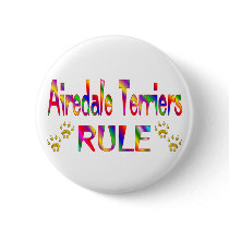 Airedale Terriers Rule Pin