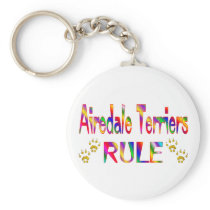 Airedale Terriers Rule Keychains