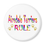 Airedale Terriers Rule Fridge Magnet