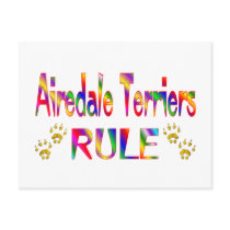 Airedale Terriers Rule Post Card