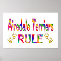 Airedale Terriers Rule Poster