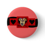 Airedale Valentine Pin