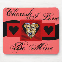 Airedale Valentine Mouse Mat