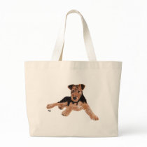 Airedale / Welsh Terrier Puppy Canvas Bag