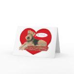 Airedale / Welsh Terrier Valentine Card