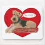 Airedale / Welsh Terrier Valentine Mouse Pad