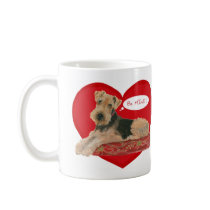 Airedale / Welsh Terrier Valentine Mug