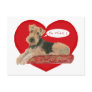 Airedale / Welsh Terrier Valentine Post Cards
