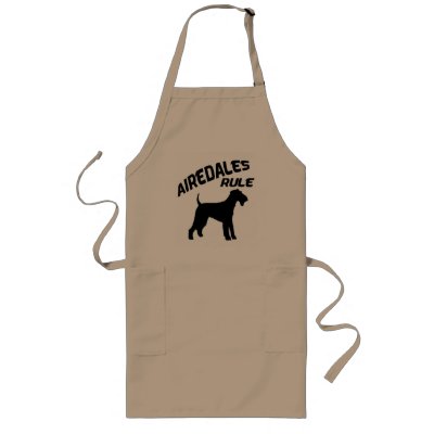 Airedales Rule Apron by dogsandhorses