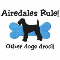 Airedales Rule Embroidered Shirt (Polo)