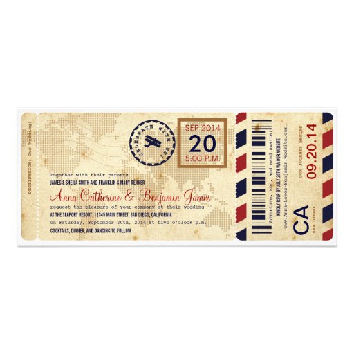 Vintage Airline Ticket 12