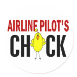 Airline Pilot’s Chick Sticker