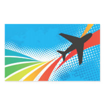 Airline Vacation Travel Abstract Halftone