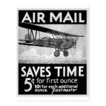 Airmail Poster Postcard