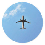 Airplane On Sky Sticker