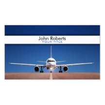 Airplane pilot business card