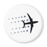 airplane stars magnet
