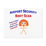 Airport Body Scan postcards