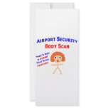Airport Body Scan rack cards