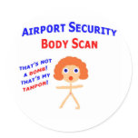 Airport Body Scan stickers