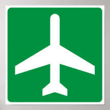 Airport Higway Sign Posters