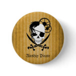 Airship Pirate - Golden Button