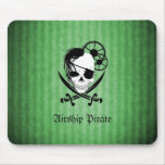 Airship Pirate Mousepad - Cirkus Green