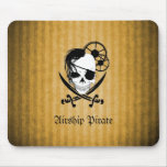 Airship Pirate Mousepad - Golden