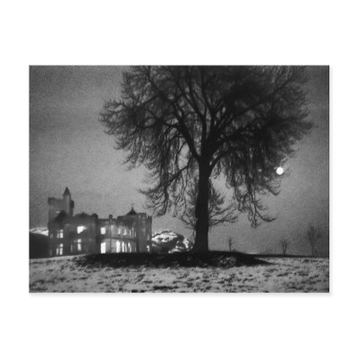 Airthrey Castle in Winter Post Card by CoffeeMinx